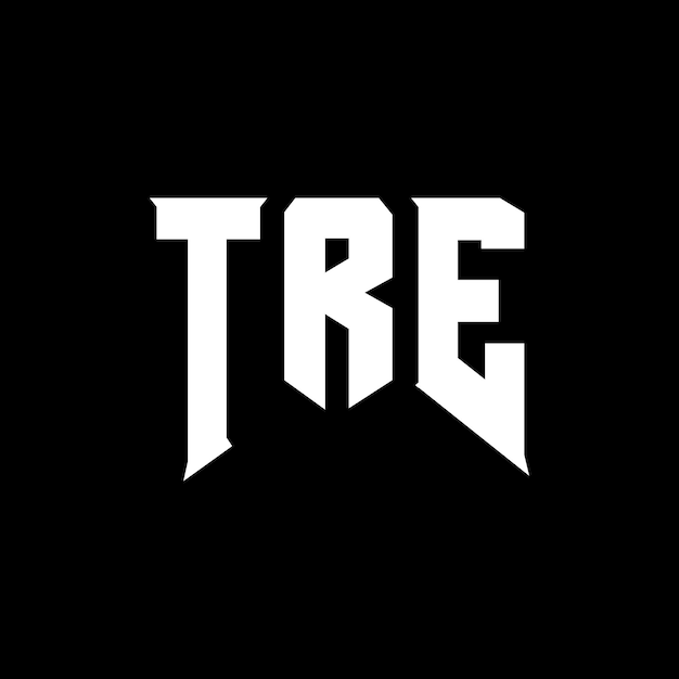 tre letter logo design for technology company tre logo design black and white color combination tre logo tre vector tre design tre icon tre alphabet tre typography logo design