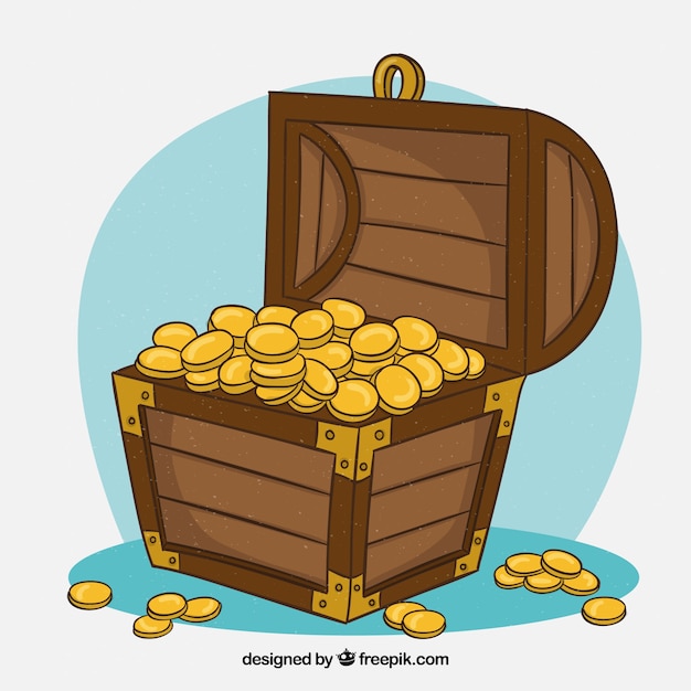 Treasure box background