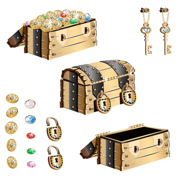 Vector treasure chest