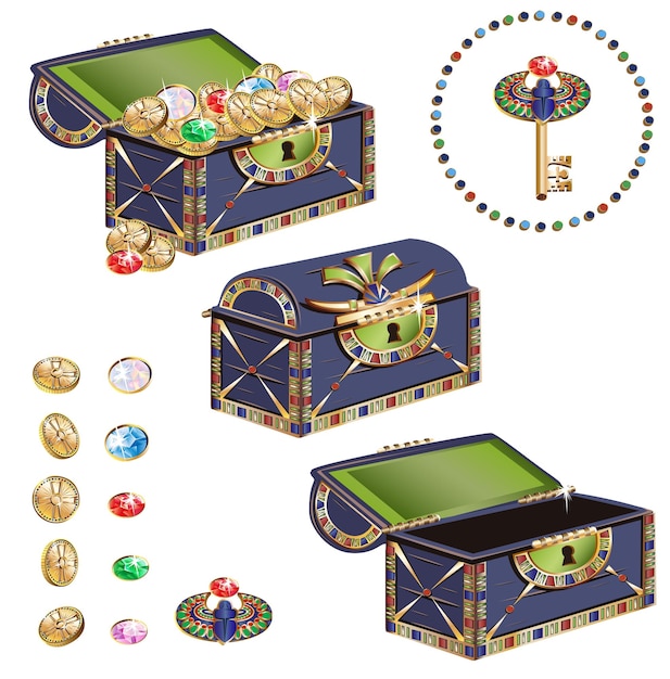 Vector treasure chest