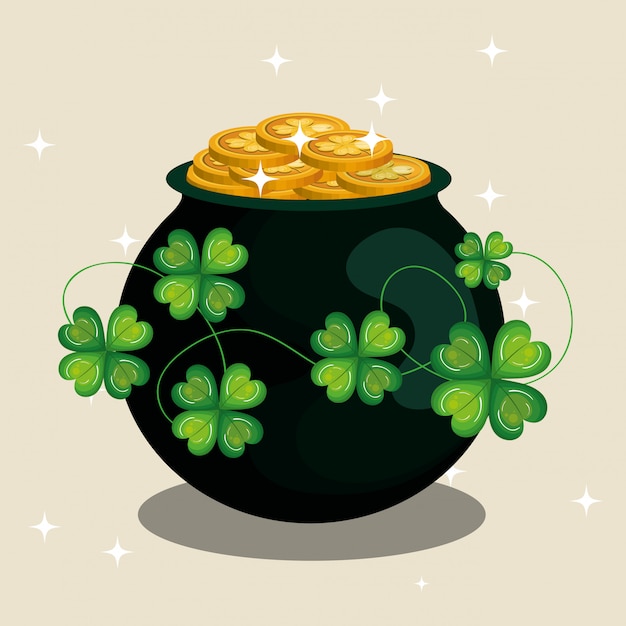 Treasure coins saint patrick day