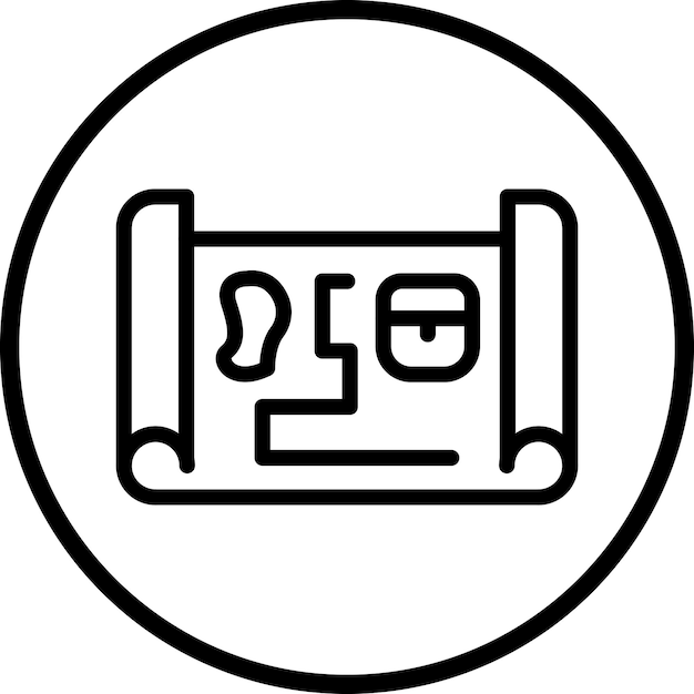 Treasure Map Icon Style