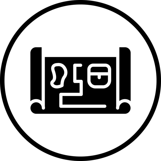 Treasure Map Icon Style