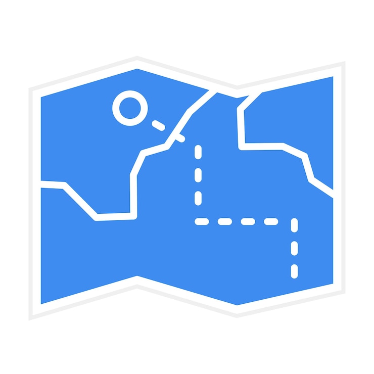 Vector treasure map icon vector image can be used for wild west