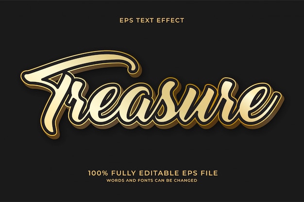 Treasure text effect