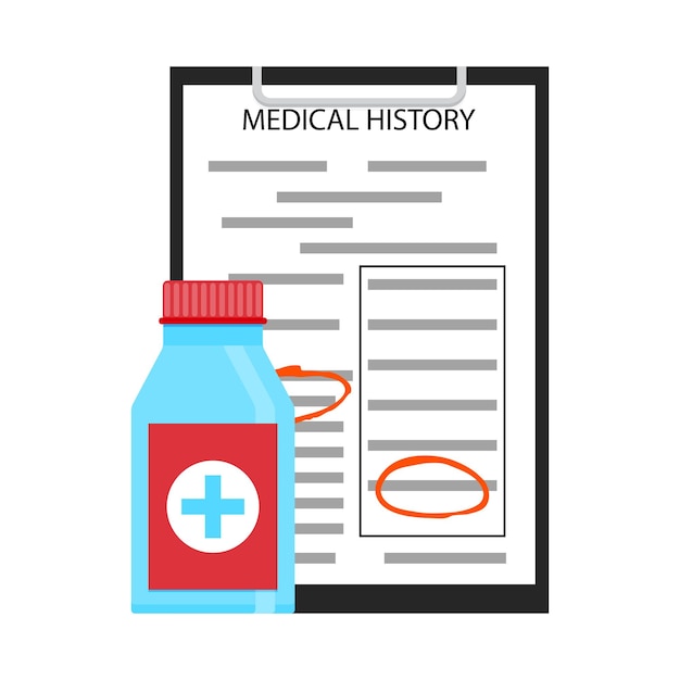 Vector treatment by medical history