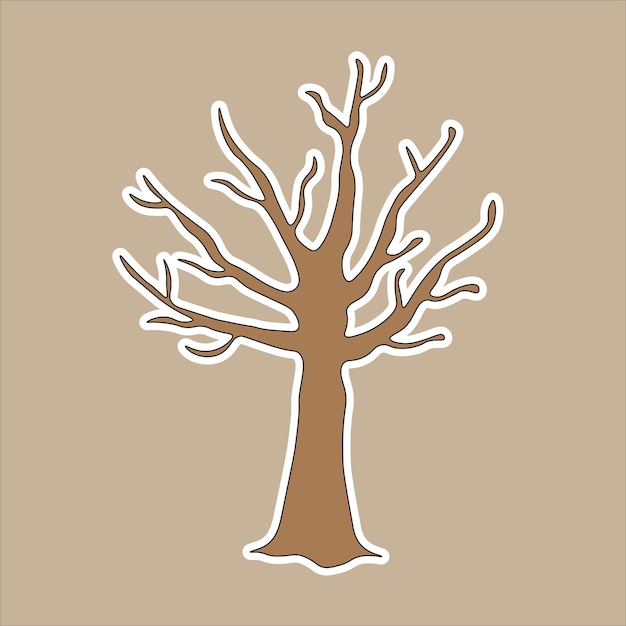 Vector tree art illustration