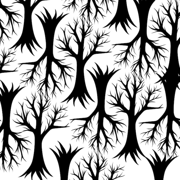 Vector tree background vector