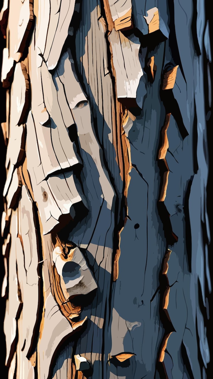 Vector a tree bark illustration cartoon wallpaper background artwork vector