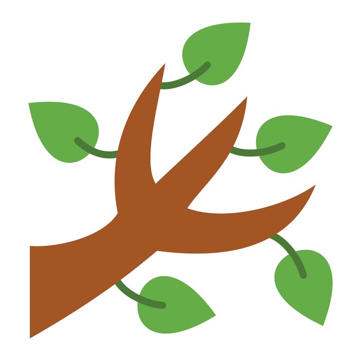 Vector tree branch icon
