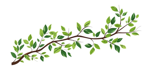 Tree branch illustration for wall art and sticker