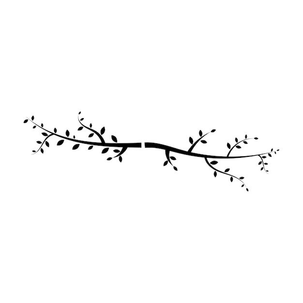 tree branch vector ilustration design template