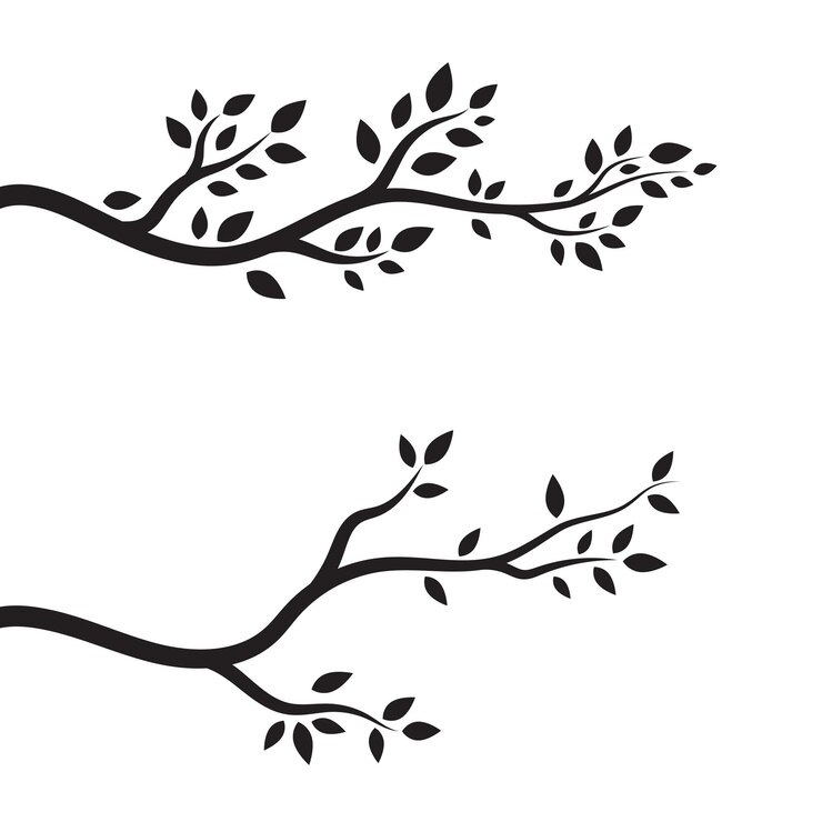 Vector tree branch vector ilustration design