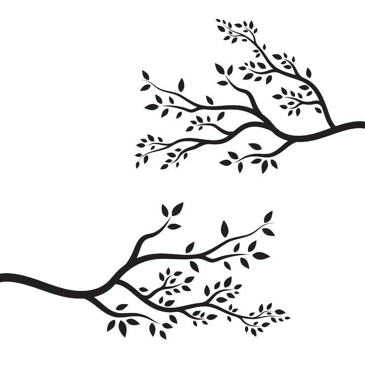 Vector 나뭇가지 벡터 ilustration 디자인