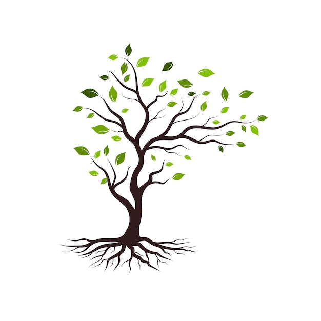 Tree branch vector ilustration design