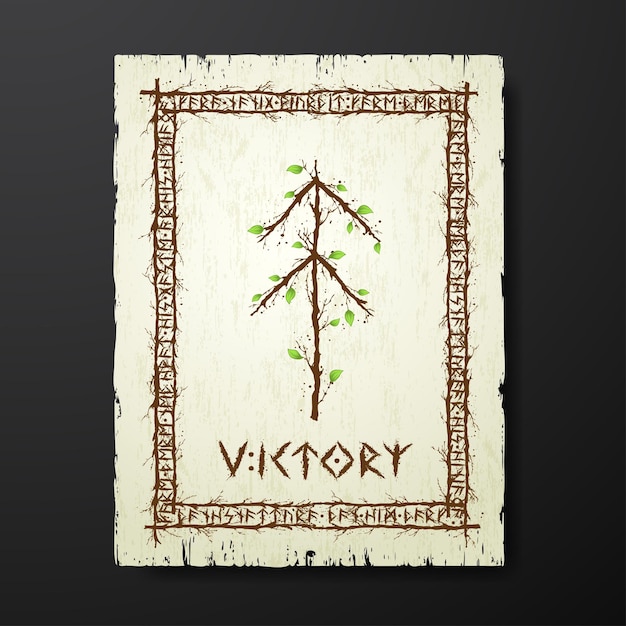 Tree branch victory bind rune