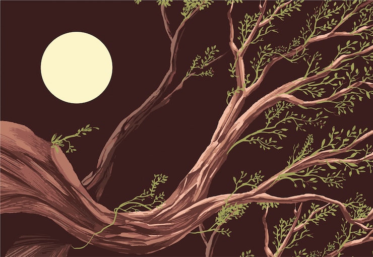 Vector tree branch wallpaper vector