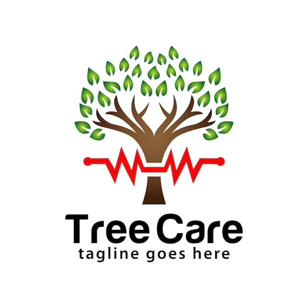 Tree care logo design template