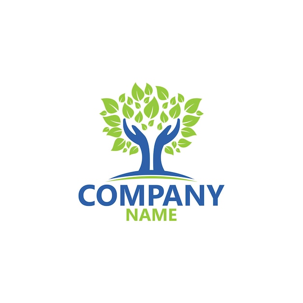 Tree care logo template premium vector