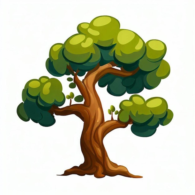 Vettore di clip art dell'albero