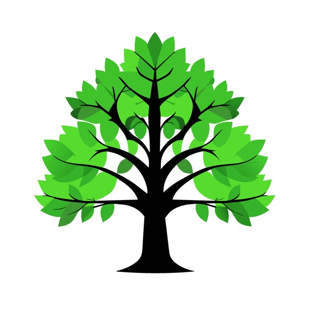 Vector tree clipart vector desain 0610