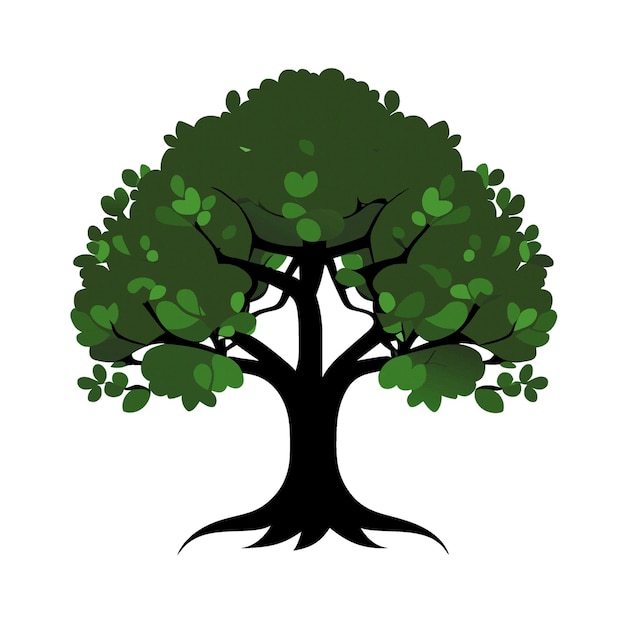 Vector tree clipart vector desain