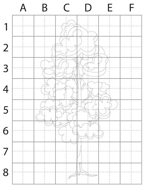 Tree Drawing Page, Learn to Draw Tree, How to Draw Trees, Tree Vector