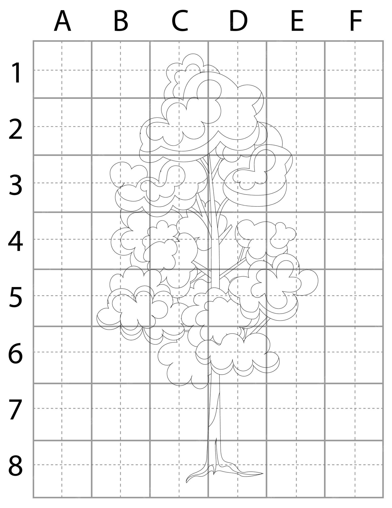 Premium Vector Tree drawing page, learn to draw tree, how to draw