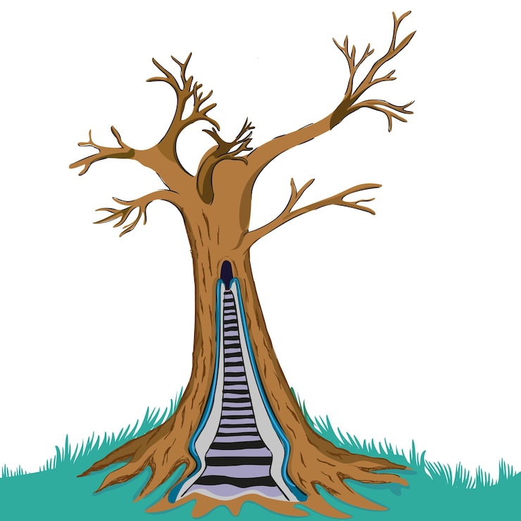 Vector tree escalator