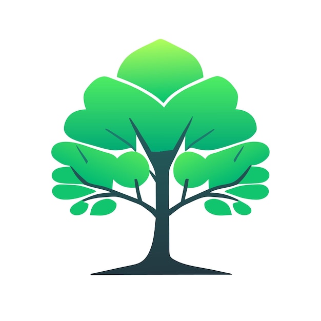 Vector tree financial growth treelike profits