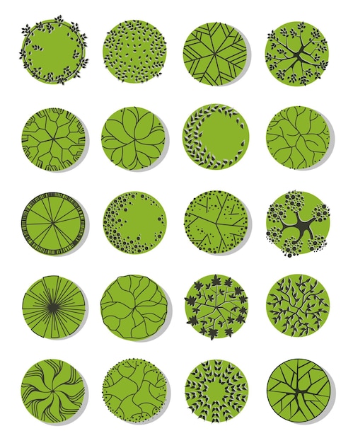 ベクトル 建築平面図のツリー