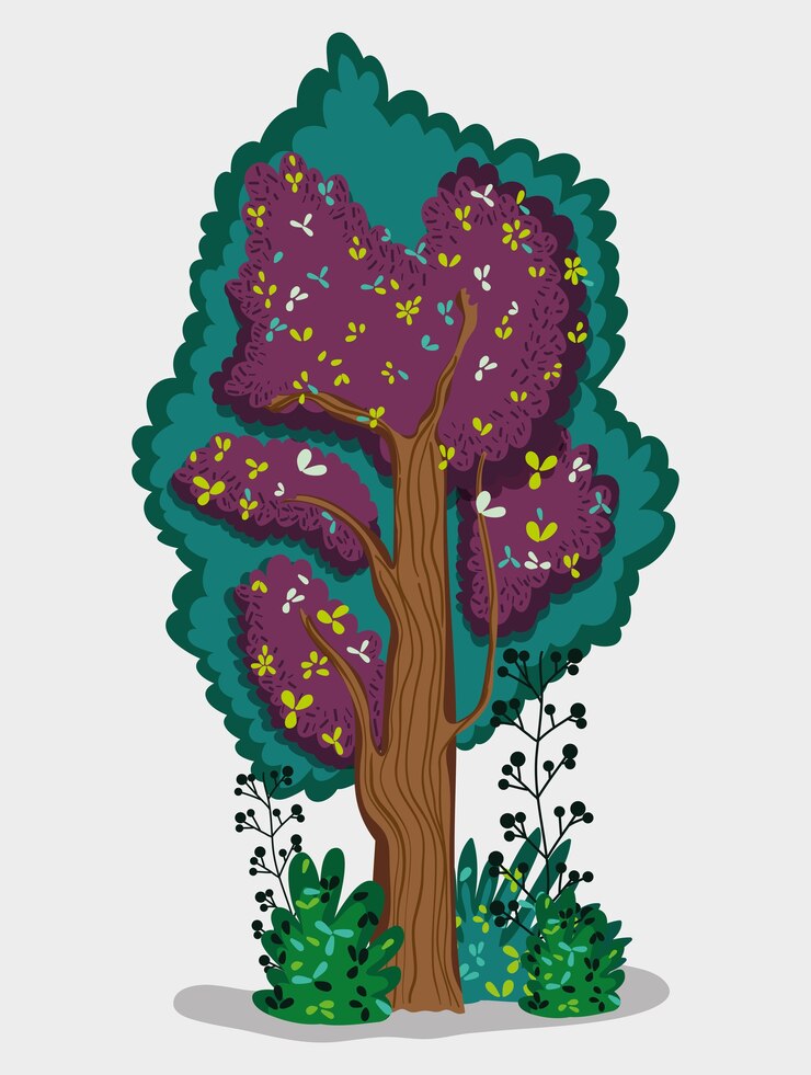 वेक्टर tree forest isolated vector illustration graphic design