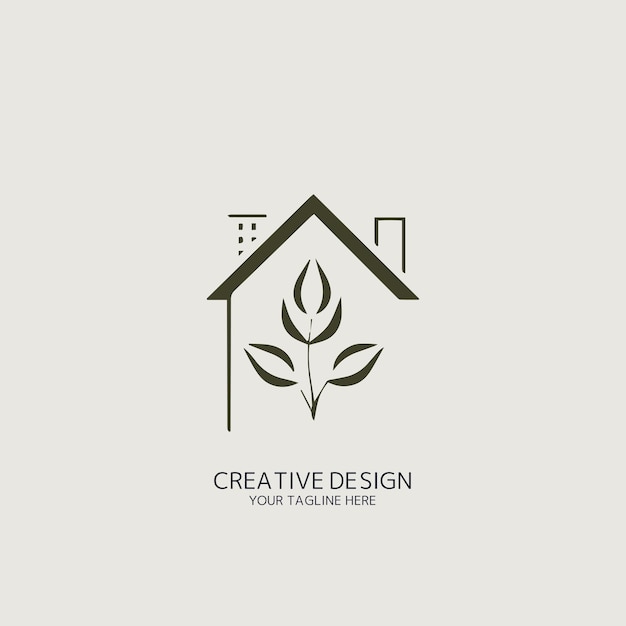 Tree and house logo