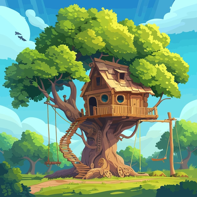 tree house vector