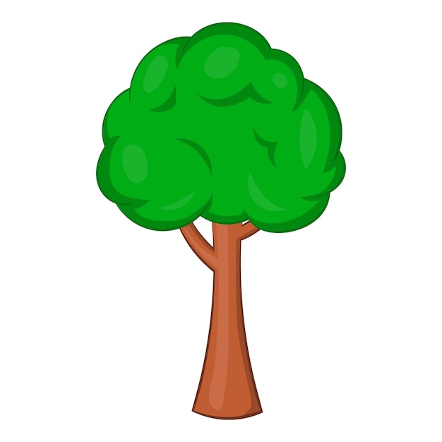 Vector tree icon cartoon illustration of tree vector icon for web