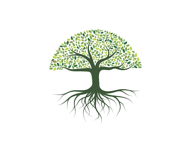 Tree icon logo template vector design