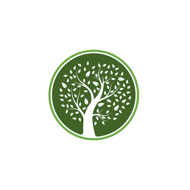 Tree icon logo template vector illustration