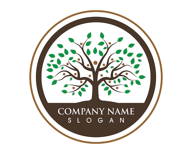 Tree icon logo template