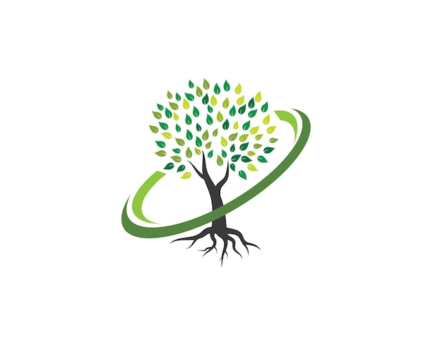 Tree icon logo template