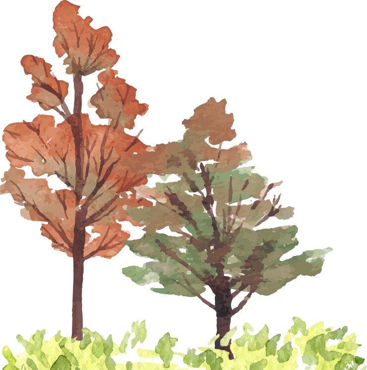 Vector tree illustration for decoration and background