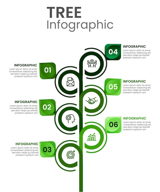 tree infographic design