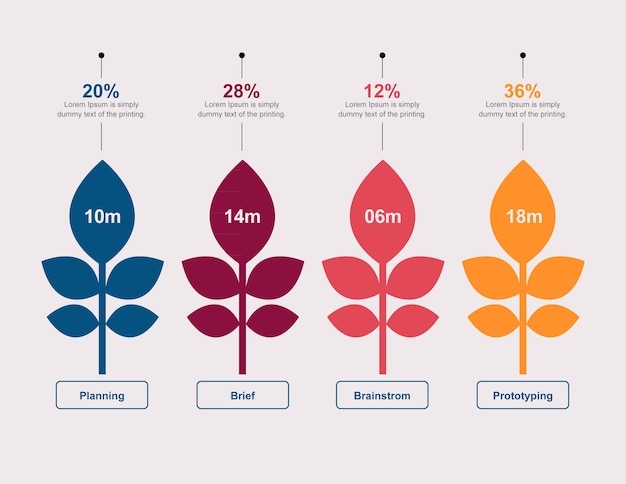 Vector tree infographic