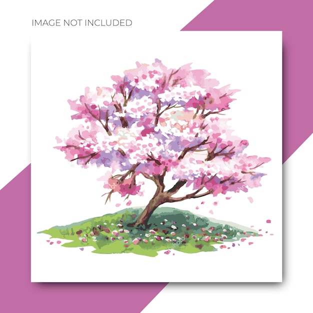 tree isolated cartoon