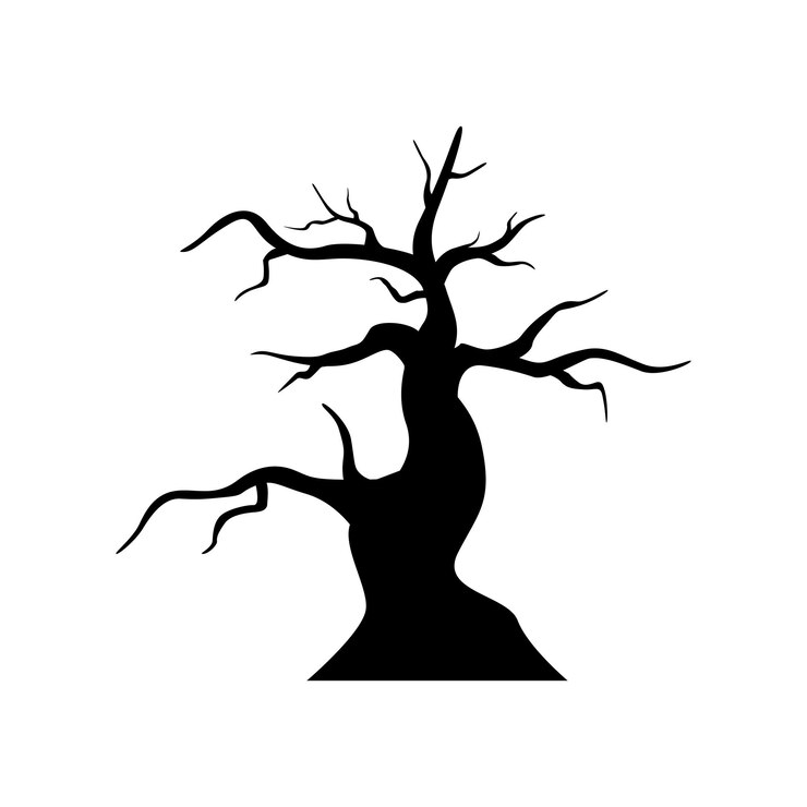 Vector tree isolated on white background