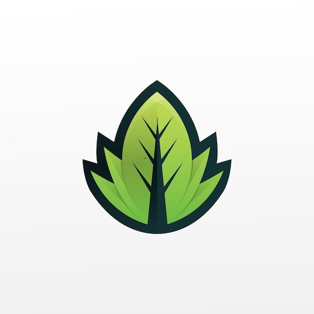 Tree leaf logo design