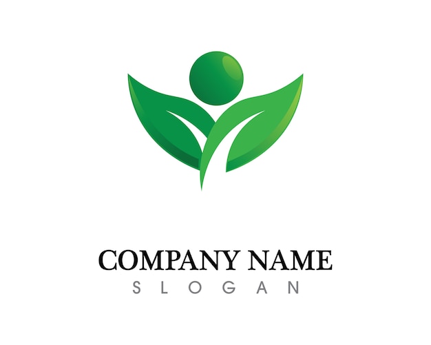 Tree leaf logo design