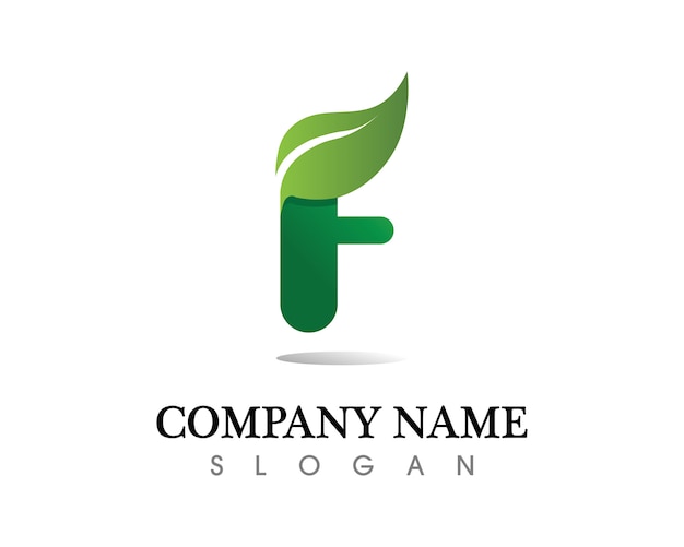 Tree leaf vector logo design, eco-friendly concept.