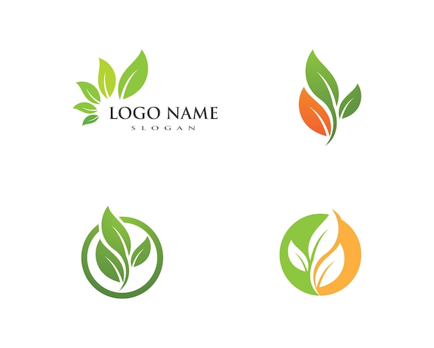 Tree Leaf Vector Logo Design