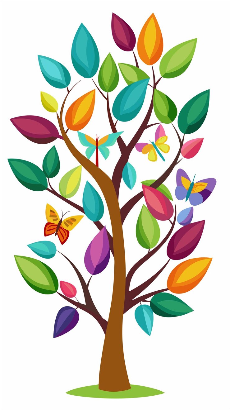 Vector the tree of life by person