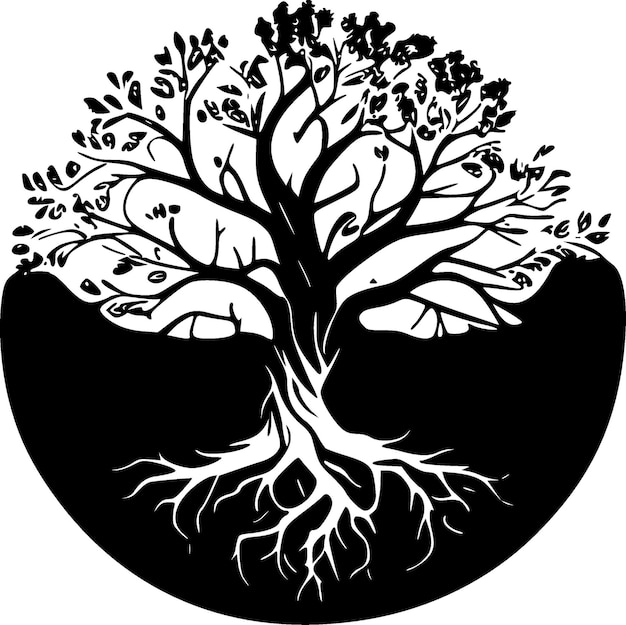 Tree of Life 고품질  ⁇ 터 로고  ⁇ 터 일러스트레이션은 티셔츠 그래픽에 이상적입니다.